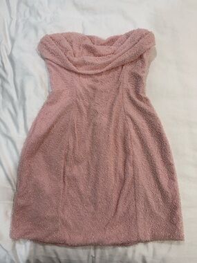 Mini baby pink sparkly dress